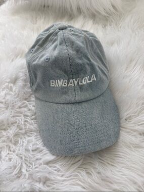 BIMBAYLOLA Light Blue Denim Baseball Cap